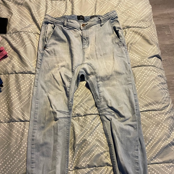 Slim denim joggers - Picture 1 of 4